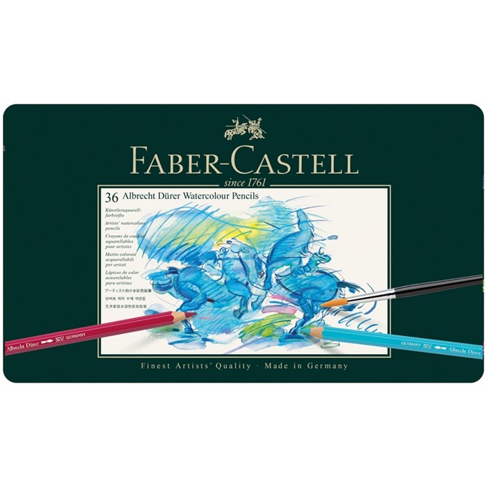 Карандаши акварельные художественные Faber-Castell "Albrecht D?rer", 36цв, метал. коробка - фото 369575