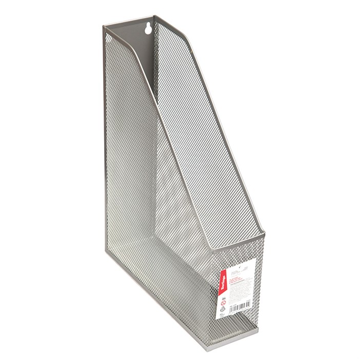 Лоток для бумаг вертикальный Berlingo "Steel&amp;Style", металл, серебристый - фото 370538