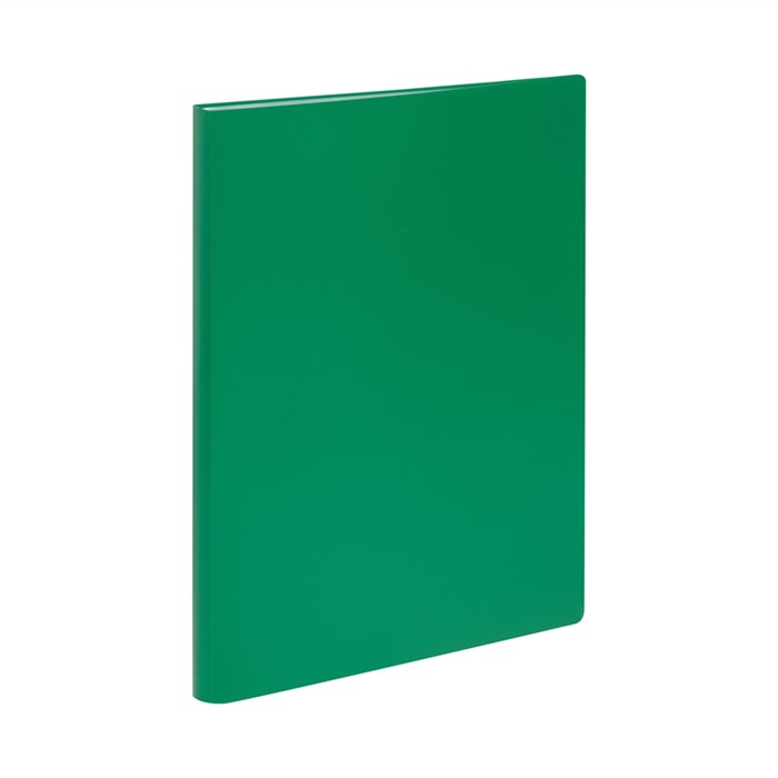 Папка с 60 вкладышами СТАММ А4, 21мм, 600мкм, пластик, зеленая - фото 370610