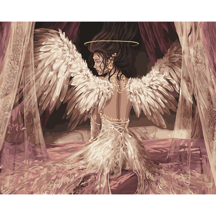 Картина по номерам на холсте ТРИ СОВЫ "Нежный ангел", 40*50, с акриловыми красками и кистями - фото 371821