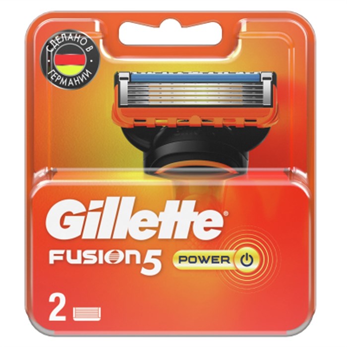 Кассеты для бритья сменные Gillette "Fusion. Power" красн., 2шт. (ПОД ЗАКАЗ) - фото 373299