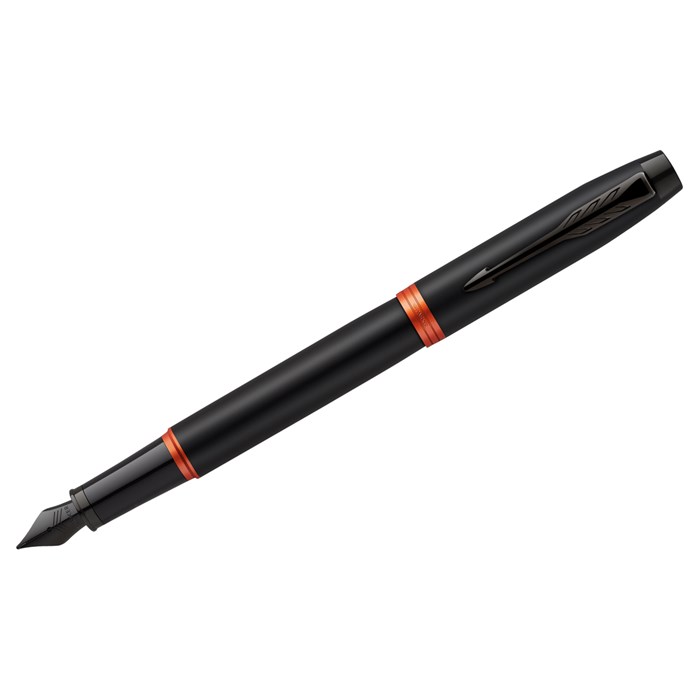 Ручка перьевая Parker "IM Professionals Flame Orange BT" синяя, 0,8мм, подарочная упаковка - фото 373883