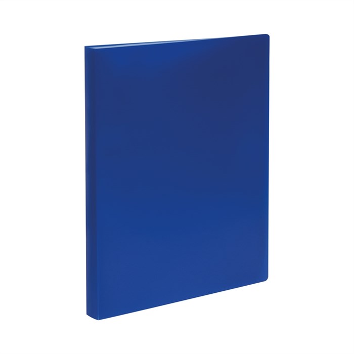 Папка с 40 вкладышами СТАММ А4, 21мм, 500мкм, пластик, синяя - фото 376191