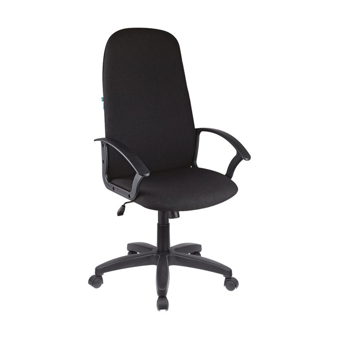Кресло руководителя Helmi HL-E79 "Elegant" LT, ткань, черная, механизм качания - фото 378569