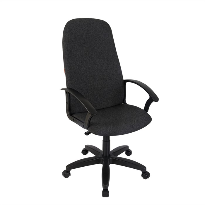 Кресло руководителя Helmi HL-E79 "Elegant" LTP, ткань серая, пиастра - фото 380056