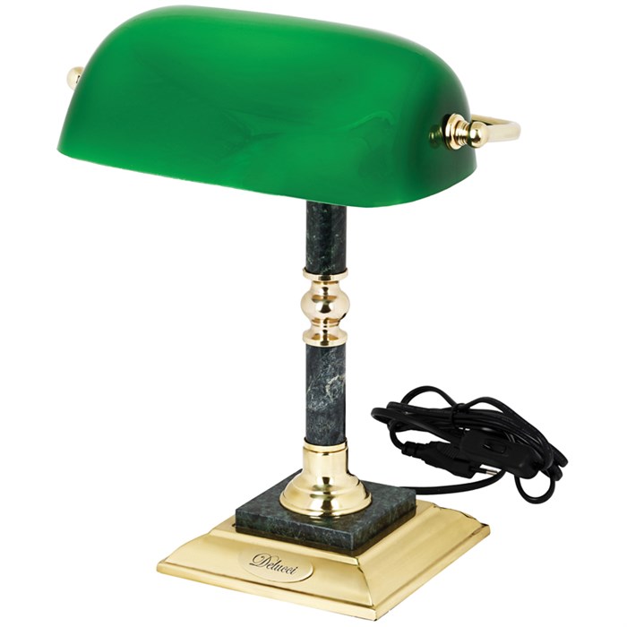 Лампа настольная Delucci, зеленый мрамор - фото 380499
