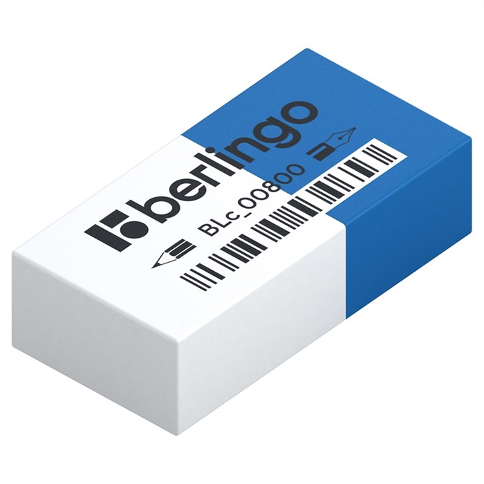 Ластик Berlingo "Eraze 800" прямоугольный, комбинированный, термопластичная резина, 40*20*11мм - фото 380682