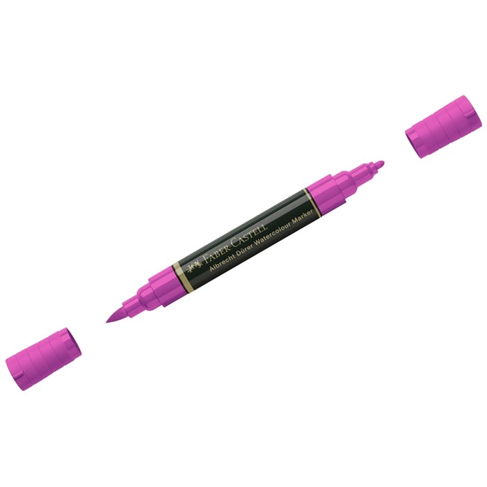 Маркер акварельный пигментированный Faber-Castell "Albrecht D?rer", цвет 125 средне-фиолетово-розовы - фото 383015