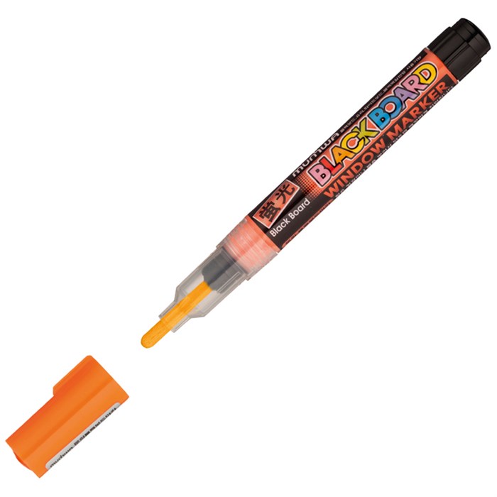 Маркер меловой MunHwa "Black Board Marker" оранжевый, 3мм, водная основа - фото 383790