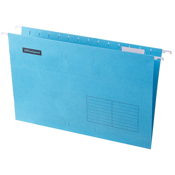 Подвесная папка OfficeSpace Foolscap (365*240мм), синяя - фото 386846
