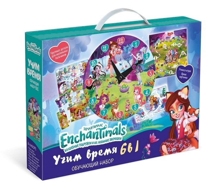 Игровой набор Enchantimals "Учим время" поможет ребёнку быстро научиться определять время по часам, - фото 418281