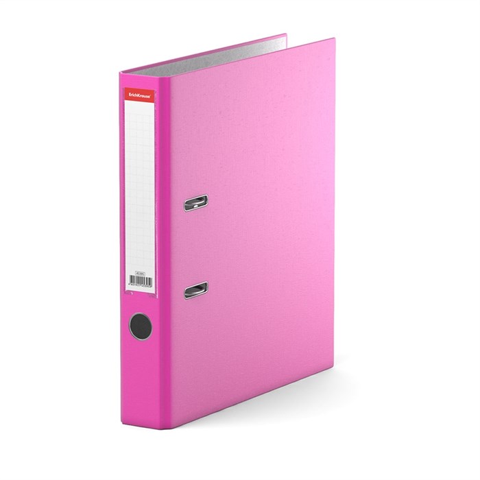 Папка–регистратор с арочным механизмом ErichKrause, Neon, А4, 50 мм, розовый - фото 456801