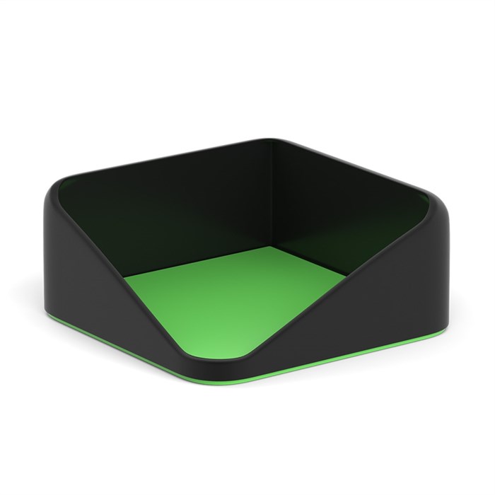 Подставка для бумажного блока пластиковая ErichKrause Forte, Accent, черный с зеленый - фото 458549