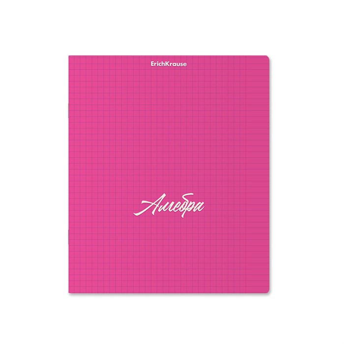 Тетрадь ErichKrause NEON, розовый, Алгебра, 48 листов, клетка - фото 493383