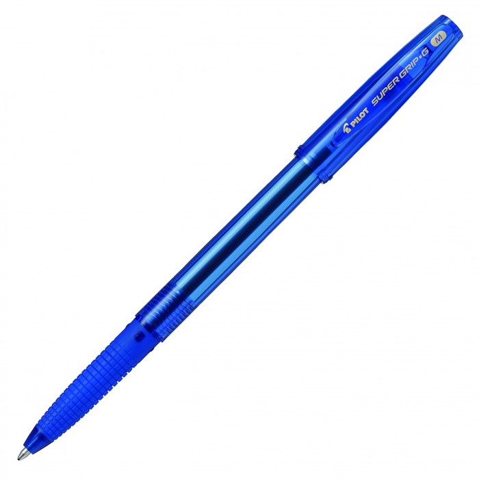 Ручка шариковая PILOT Super Grip G синяя 1.0 мм BPS-GG-M-L - фото 495433