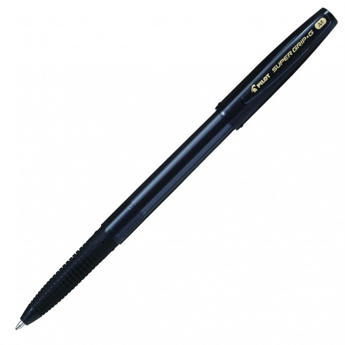 Ручка шариковая PILOT Super Grip G черная 1.0 мм BPS-GG-M-B - фото 495441