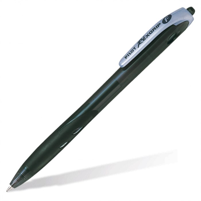 Ручка шариковая PILOT Rexgrip черная 0.7 мм BPRG-10R-F-B - фото 495621