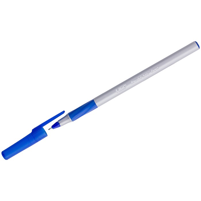 Ручка шариковая Bic "Round Stic Exact" синяя, 0,7мм, грип R199941 - фото 498320