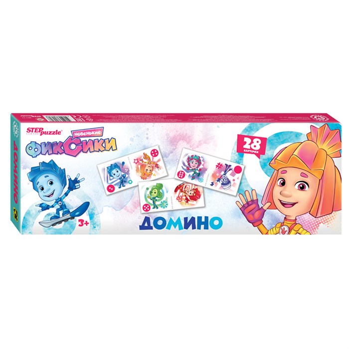 Настольная игра Домино Step Pazzle "Фиксики", картонная коробка R379535 - фото 513256