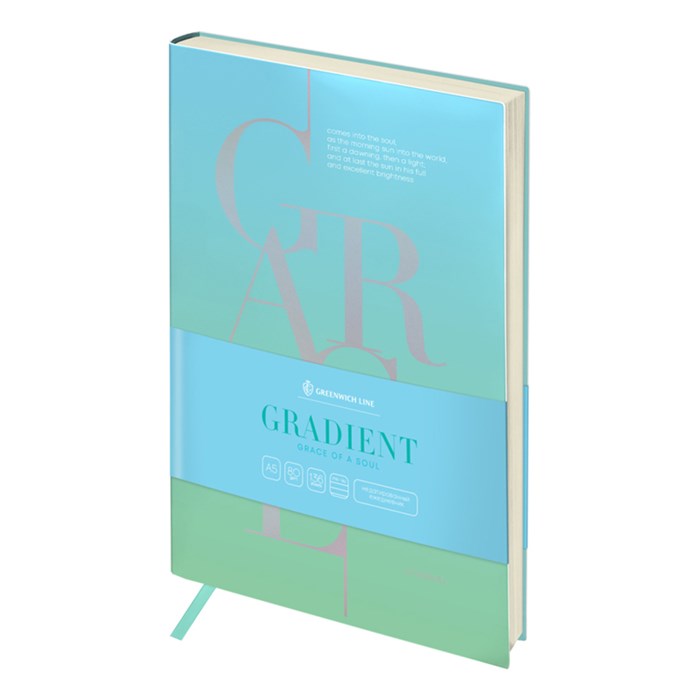 Ежедневник недатированный, А5, 136л., кожзам, Greenwich Line "Gradient. Grace of a soul", тон. блок R342838 - фото 515095