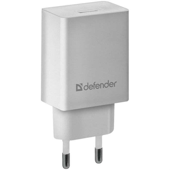 Зарядное устройство сетевое Defender EPA-10, 1*USB, 2.1А output, пакет, белый R297720 - фото 520113