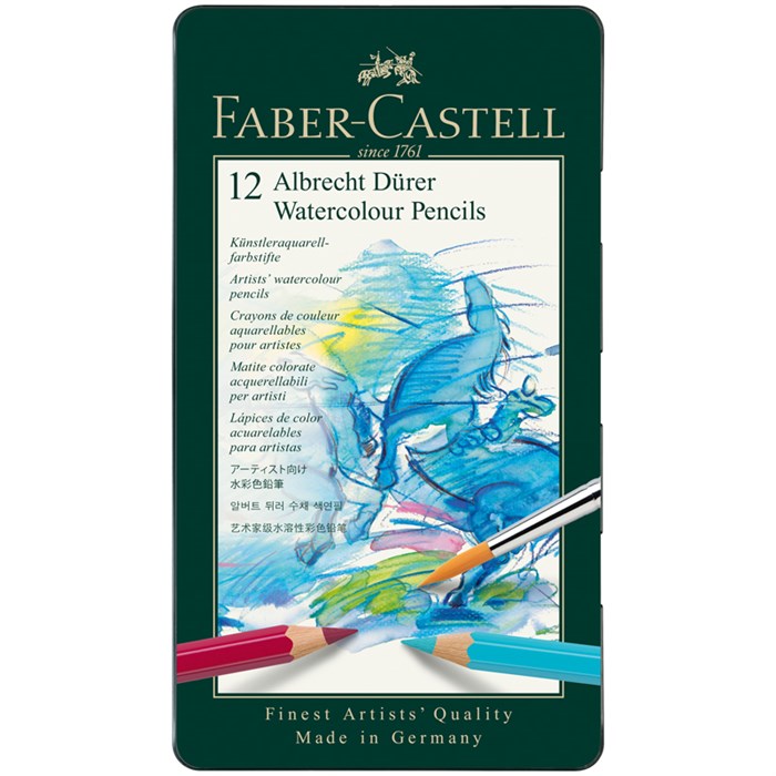 Карандаши акварельные художественные Faber-Castell "Albrecht D?rer", 12цв., метал. коробка R285904 - фото 521913