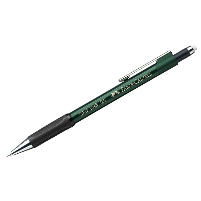 Карандаш механический Faber-Castell "Grip 1345" 0,5мм, B, грип, с ласт., автоподача грифеля, зеленый R289764 - фото 522044