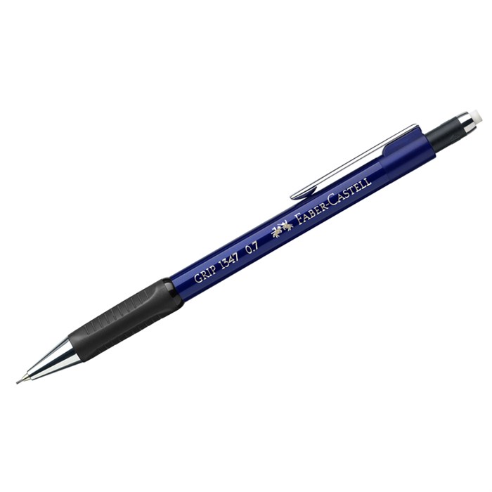 Карандаш механический Faber-Castell "Grip 1347" 0,7мм, B, грип, с ласт., автоподача грифеля, синий R289769 - фото 522058