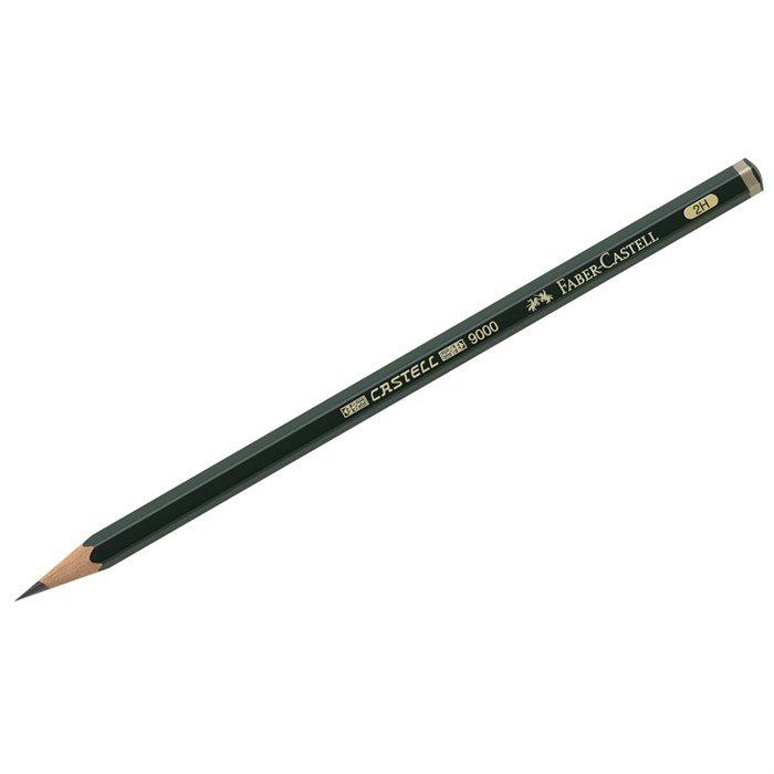 Карандаш ч/г Faber-Castell "Castell 9000" 2H, заточен. R286121 - фото 524661