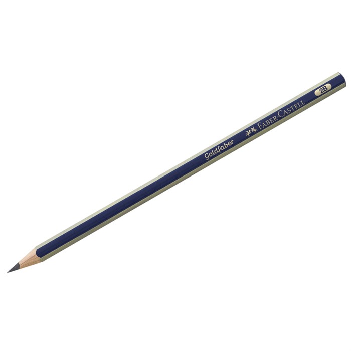 Карандаш ч/г Faber-Castell "Goldfaber 1221" 2B, заточен. R286133 - фото 524682