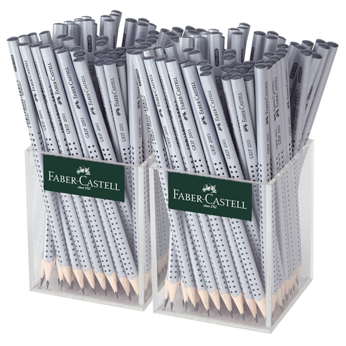 Карандаш ч/г Faber-Castell "Grip 2001" HB, трехгранный, заточен., стакан R286625 - фото 524734