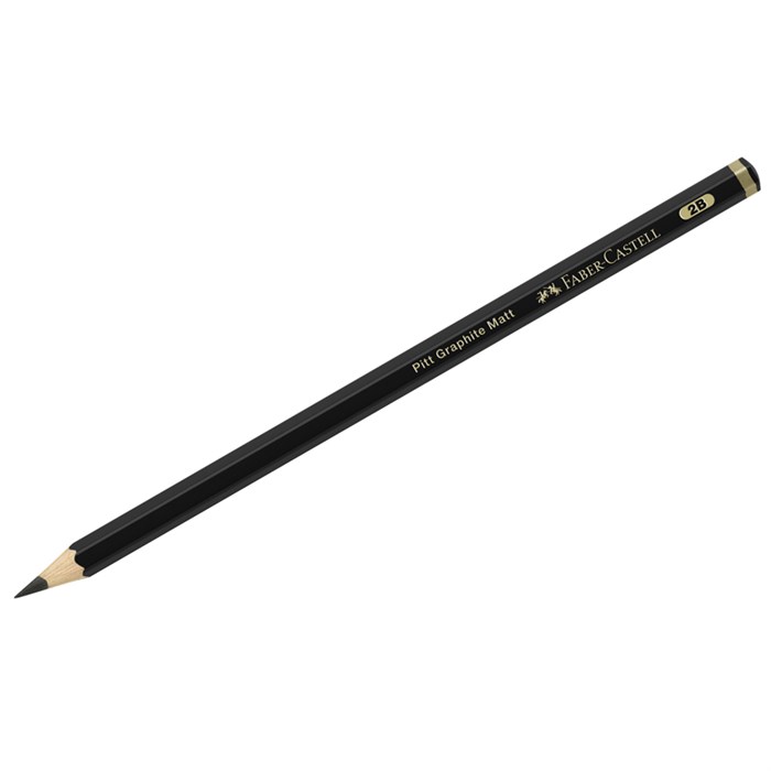 Карандаш ч/г матовый Faber-Castell "Pitt Graphite Matt" 2В, заточен R331995 - фото 525383