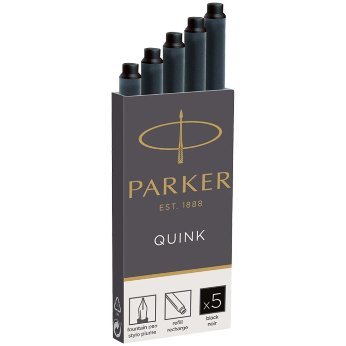 Картриджи чернильные Parker "Cartridge Quink" черные, 5шт., блистер R347619 - фото 527360