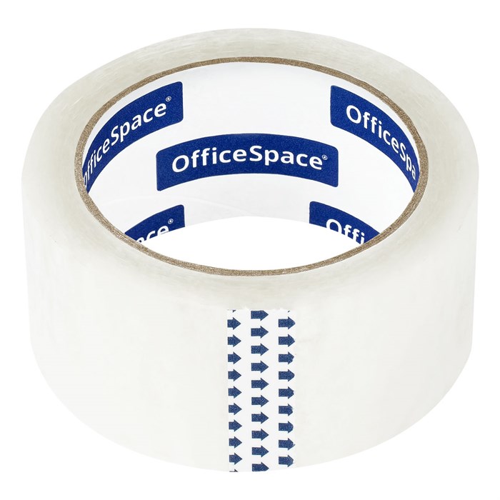 Клейкая лента упаковочная OfficeSpace, 48мм*66м, 50мкм, усиленная, морозостойкая, ШК R361991 - фото 530172