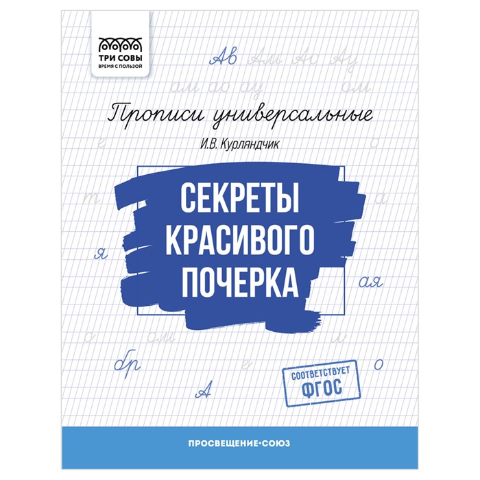 Прописи универсальные, А5 ТРИ СОВЫ "Секреты красивого почерка", 16стр. R365969 - фото 531348