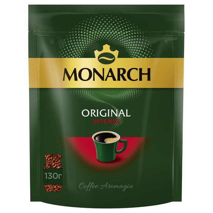 Кофе растворимый Monarch "Intense", сублимированный, мягкая упаковка, 130г R367982 - фото 533052