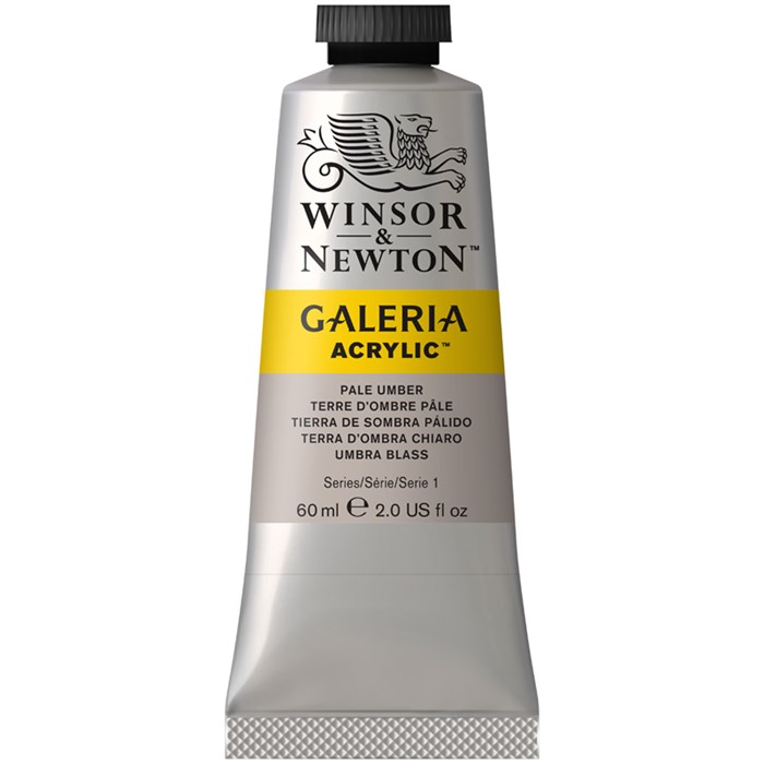 Краска акриловая художественная Winsor&Newton "Galeria", 60мл, туба, бледная умбра R316265 - фото 534720