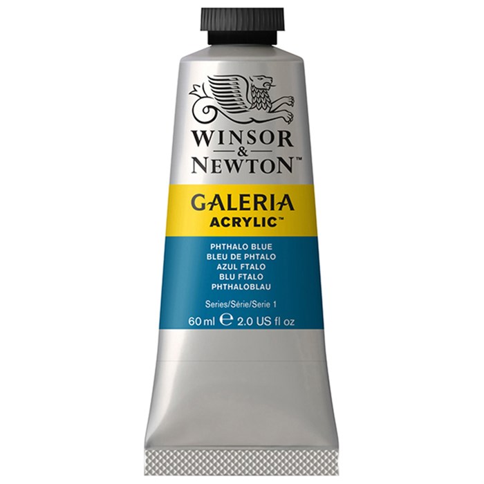 Краска акриловая художественная Winsor&Newton "Galeria", 60мл, туба, голубой фтало R316274 - фото 534738