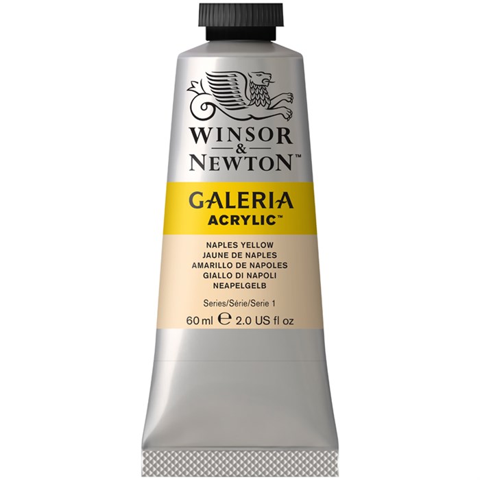 Краска акриловая художественная Winsor&Newton "Galeria", 60мл, туба, желтый Неаполь R316277 - фото 534744