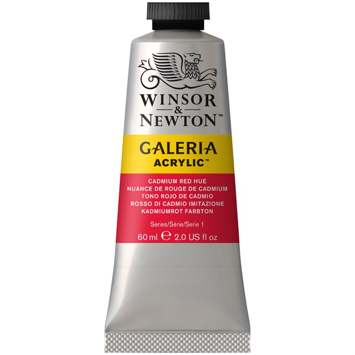 Краска акриловая художественная Winsor&Newton "Galeria", 60мл, туба, кадмий красный R316286 - фото 534769