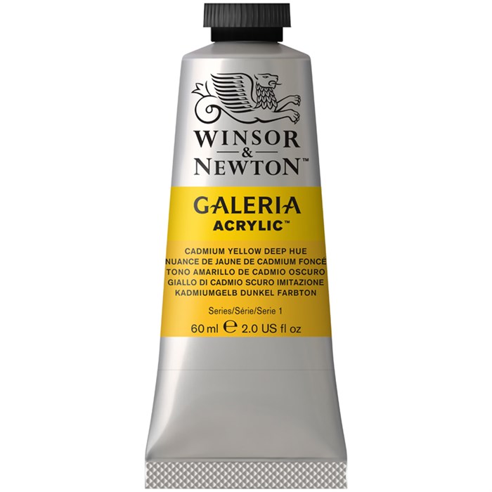 Краска акриловая художественная Winsor&Newton "Galeria", 60мл, туба, насыщенно-желтый кадмий R316292 - фото 534785