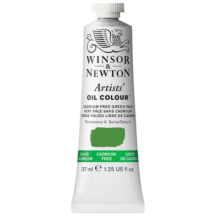 Краска масляная профессиональная Winsor&Newton "Artists Oil", 37мл, беcкадмиевый бледно-зеленый R316785 - фото 536452