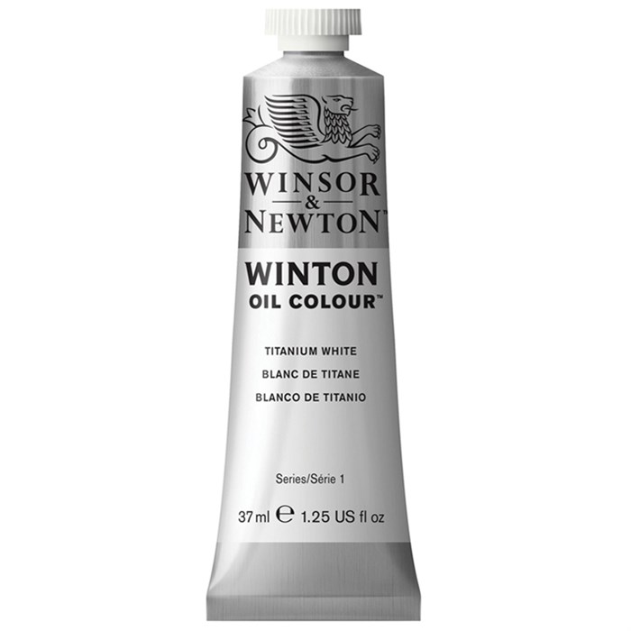 Краска масляная художественная Winsor&Newton "Winton", 37мл, туба, белила титановые R316695 - фото 536459