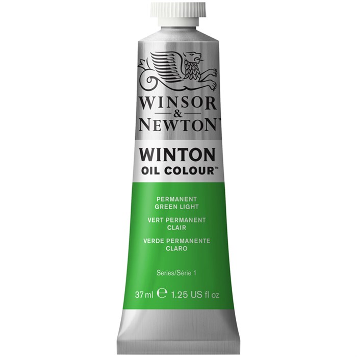 Краска масляная художественная Winsor&Newton "Winton", 37мл, туба, светло-зеленый перманентный R316748 - фото 536477