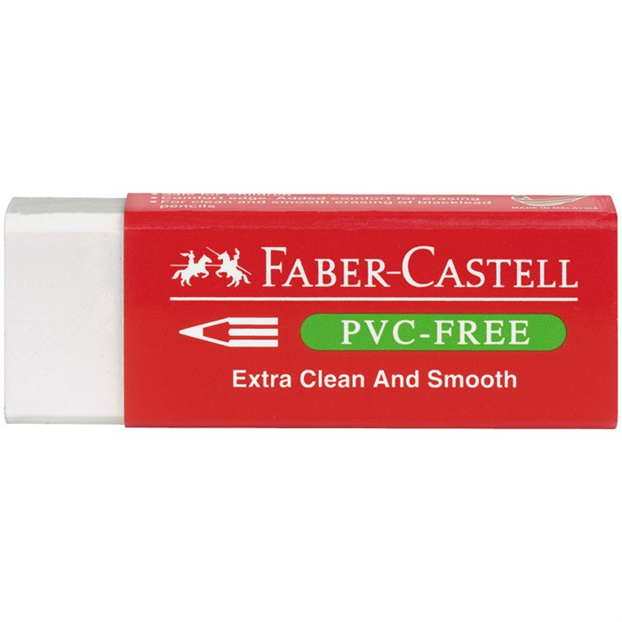 Ластик Faber-Castell "PVC-free", прямоугольный, картонный футляр, в пленке, 63*22*11мм R286083 - фото 538990