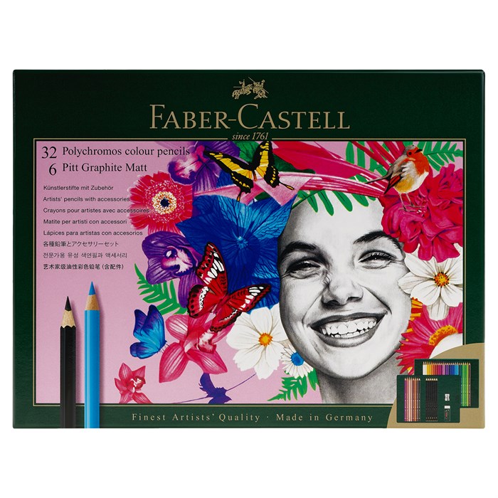 Набор художественных изделий Faber-Castell "Polychromos & Pitt Graphite Matt ", 40 предметов,  студийная коробка R379730 - фото 546740