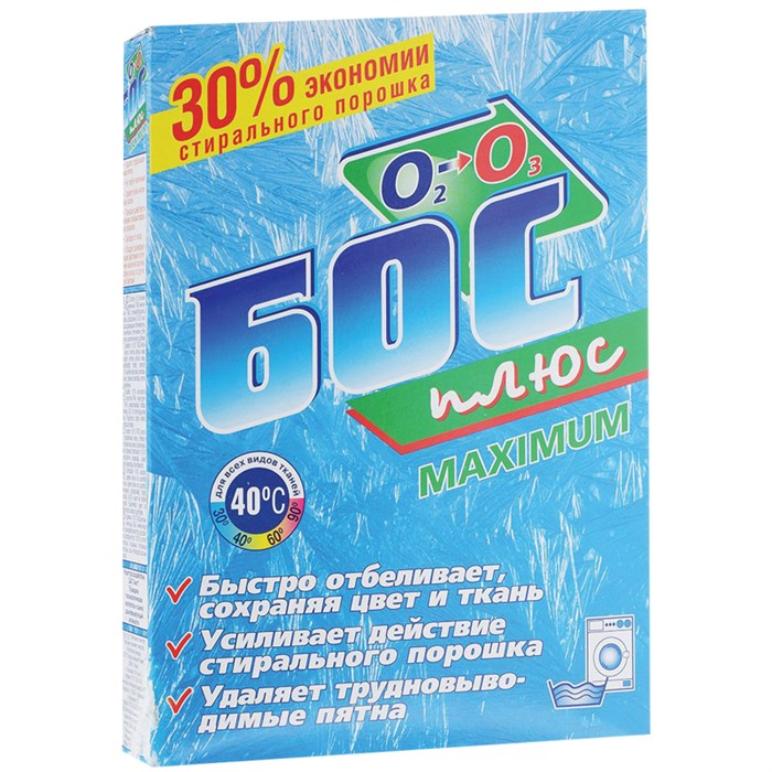 Отбеливатель БОС "Плюс maximum", порошок, 600г R176691 - фото 550926
