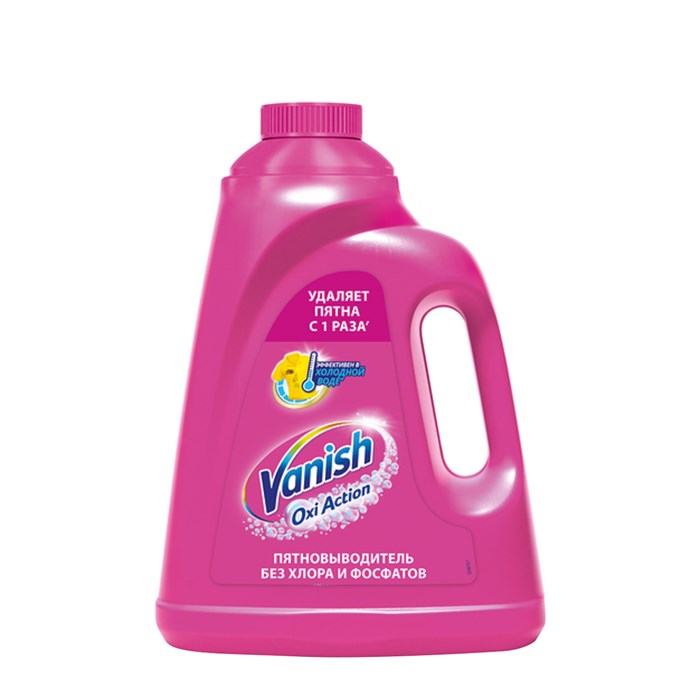 Пятновыводитель Vanish "Oxi Action", жидкий, для цветных тканей, 2л R371859 - фото 550928