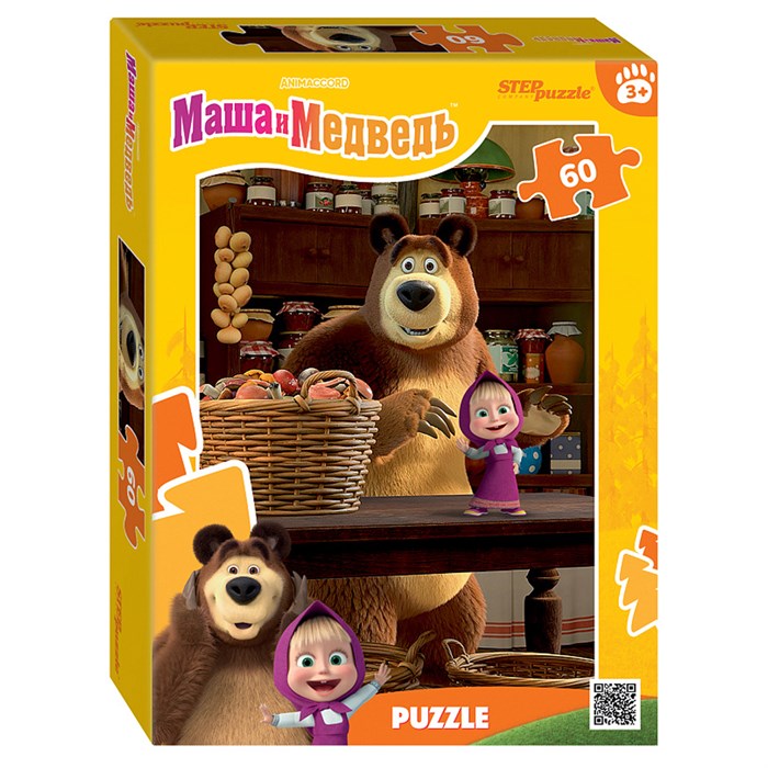 Пазл  60 эл. Step Puzzle "Маша и Медведь. Лесные истории" R379842 - фото 551426