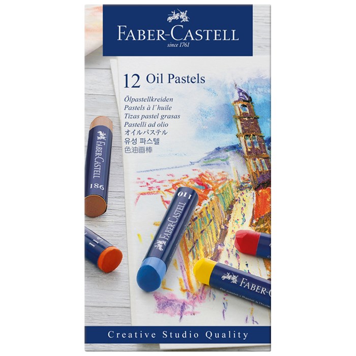 Пастель масляная Faber-Castell "Oil Pastels", 12 цветов, картон. упаковка R285954 - фото 559224